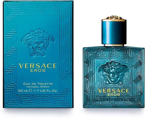 Versace Eros Eau de Toilette, Cologne for Men, 3.4 Oz Full Size